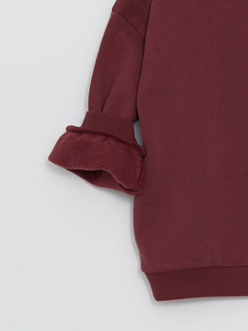 Bisiklet Yaka Bask?l? K?z Bebek Sweatshirt - Waikiki фото 2
