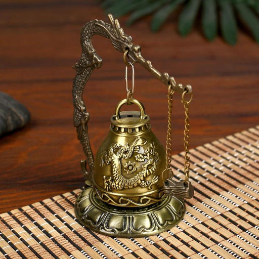 Колокол - гонг настольный металл «Дракон», d=4.5 см, 11.2×9.5×9.5 см