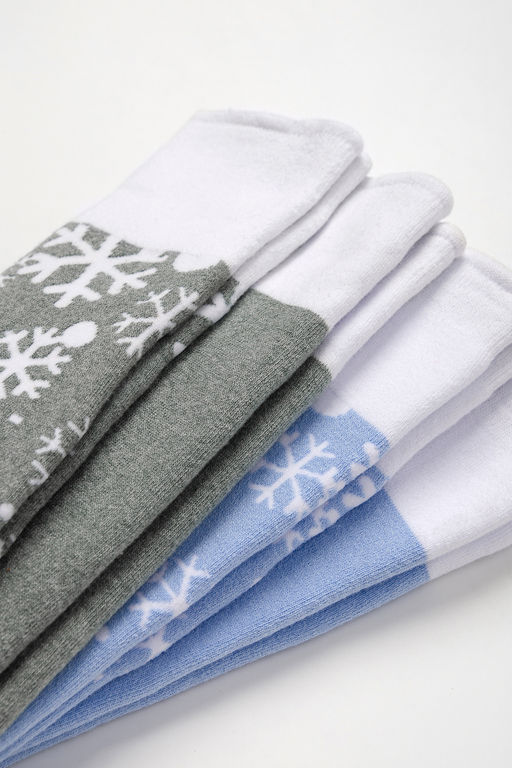 Цена за 6 пар. Гольфы Снежинка детские