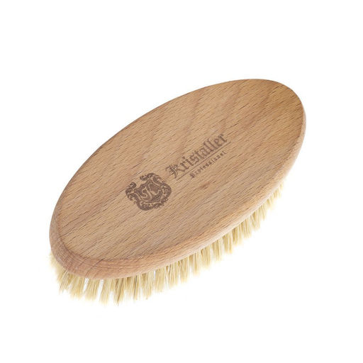 Kristaller Щётка для сухого массажа на ручке, щетина кабан, 215 пучков  фото 16