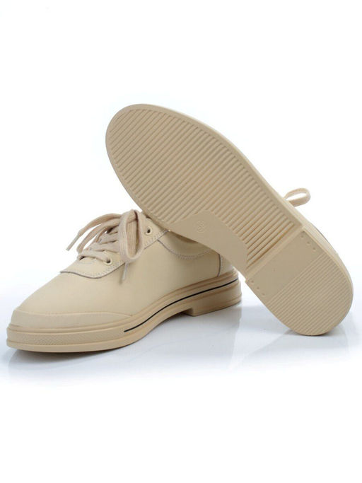 03-PDXL 95-3 BEIGE Полуботинки спортивные женские (натуральная кожа) - No name фото 15