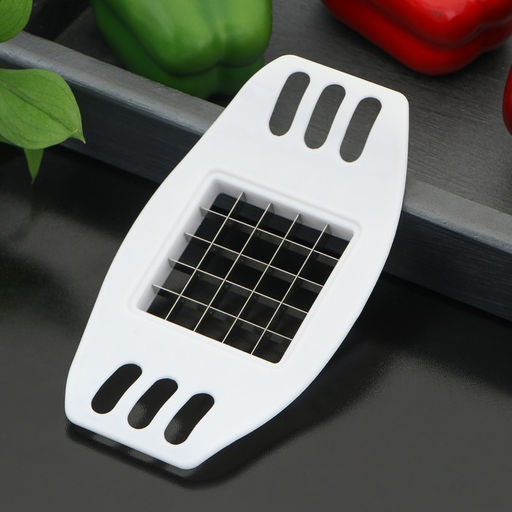 Цена за 2 шт. Овощерезка Доляна Кубик, 17 см, с ручками, цвет белый  фото 2