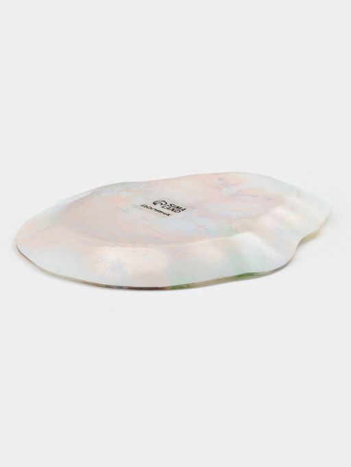 Блюдо сервировочное Доляна «Пасха. Цыплята в корзинке», 23.1×19×1.4 см, стекло, разноцветное