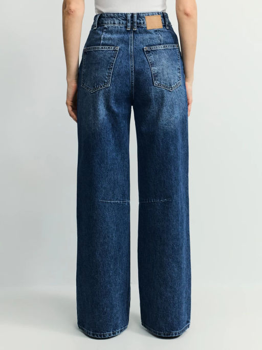 Джинсы wide leg с высокой посадкой / Zarina  фото 4