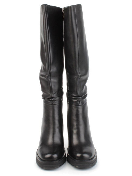 02-B6233-6051-3BM-1 BLACK Сапоги зимние женские (натуральная кожа, натуральный мех)