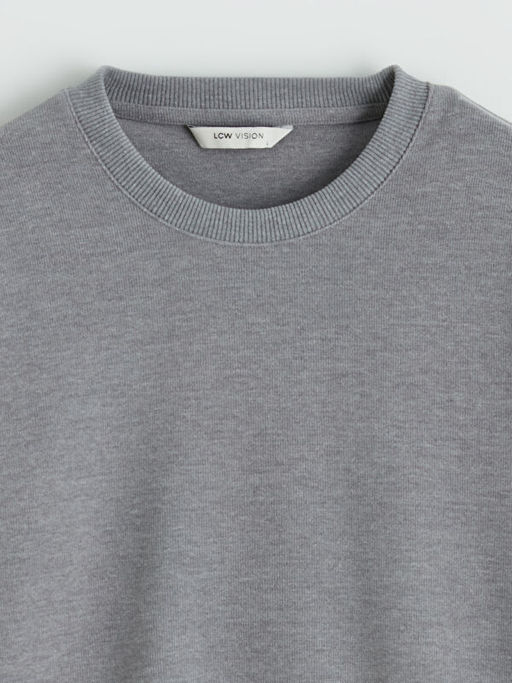 Bisiklet Yaka Erkek Sweatshirt