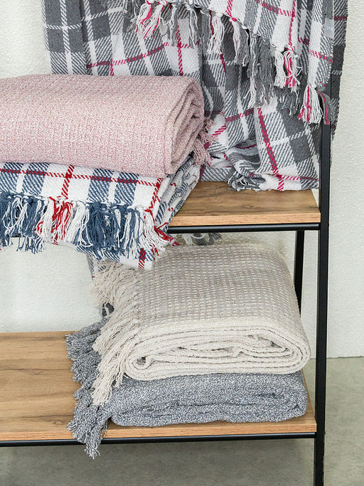 Покрывало вафельное 150x200 серый Хлопок 100% - Denastia фото 8