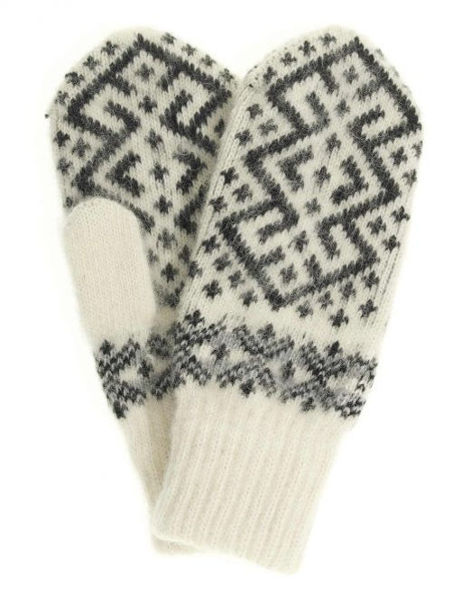 Варежки женские "Ромб с орнаментом" ПП 3236-6