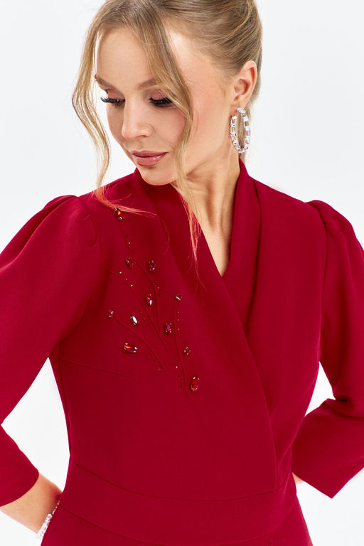 Платье Euro Moda 634 красный