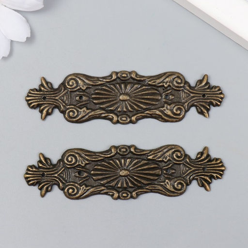 Цена за 3 шт. Декоративный элемент Вавилон 2,4х10 см С-053 - Арт узор фото 3