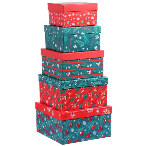 Набор коробок 5 в 1 С Новым Годом!, 14 ? 14 ? 8.5 - 22 ? 22 ? 12.5 см