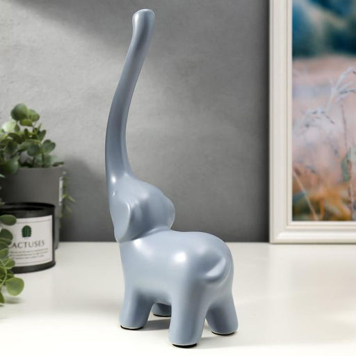 Набор фигурок керамика «Семейство слонов», 3 шт., матовый