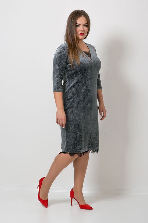 Платье из бархата, П-530/1 - Modellos фото 3