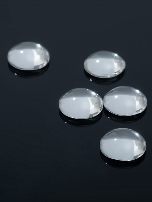 Кабошон стекло, круг 10 мм (набор 5 шт.), прозрачный