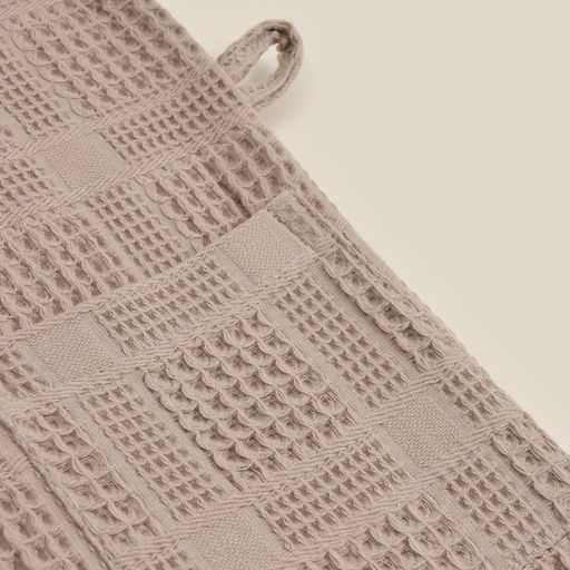 Халат вафельный мужской SL HOME: Chess «Саббиа», размер L, хлопок 100%, коричневый