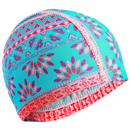Шапочка для плавания взрослая ONLYTOP, тканевая, обхват 48 см, МИКС