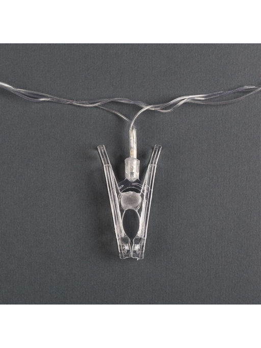 Гирлянда Нить 4.5 м с насадками Прищепки, IP20, прозрачная нить, 20 LED, свечение белое 220 В - Luazon lighting фото 7