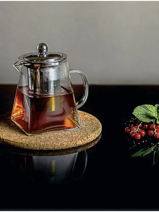 Чайник стекл. заварочный 1л "Kelli", арт. 3217-KL