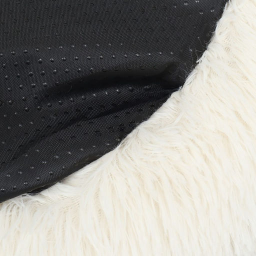 Лежанка для собак и кошек, длинный мех, 80 х 80 х 25 см, молочная - Пижон фото 6