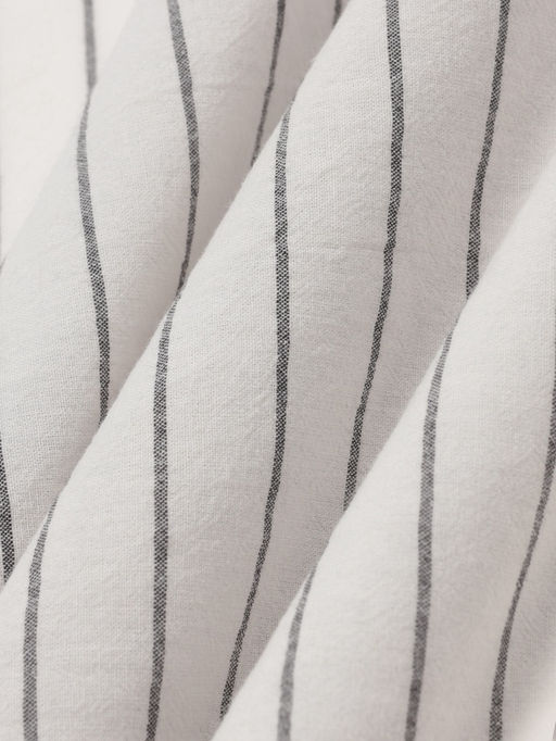Простыня на резинке евро Этель White stripes, 200200+25 см, жатый хлопок  фото 6