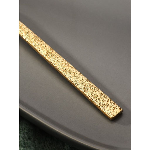 Ложка столовая из нержавеющей стали Magistro Лин GOLD, длина 19,8 см, на подвесе, цвет золотой  фото 3