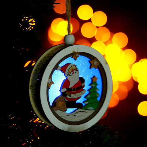 Световой декор с подвеской Сказка 7.8 см, МИКС - Лесная мастерская фото 2