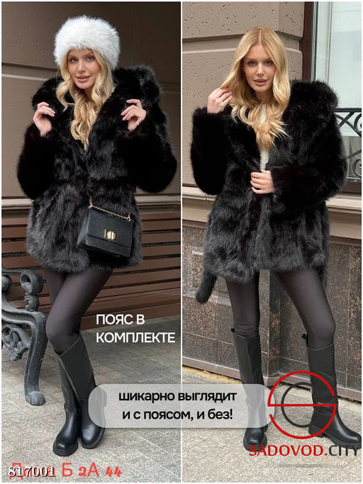 Шуба женская из искусственного меха - Bruno фото 3