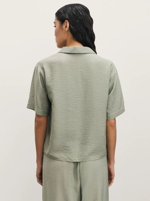 Блузка с английским воротником из фактурной вискозы / Zarina  фото 6