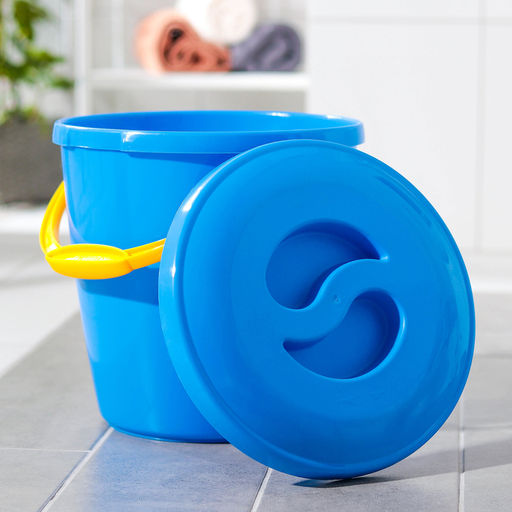 Ведро с крышкой и мерной шкалой, 10 л, d=27.3 см, h=28.7 см, МИКС