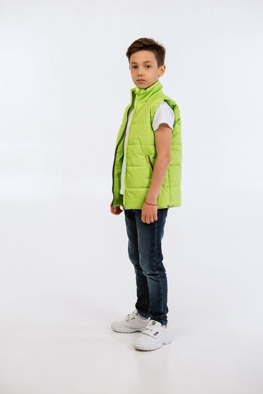 Жилет для мальчика "Смайл" салатовый