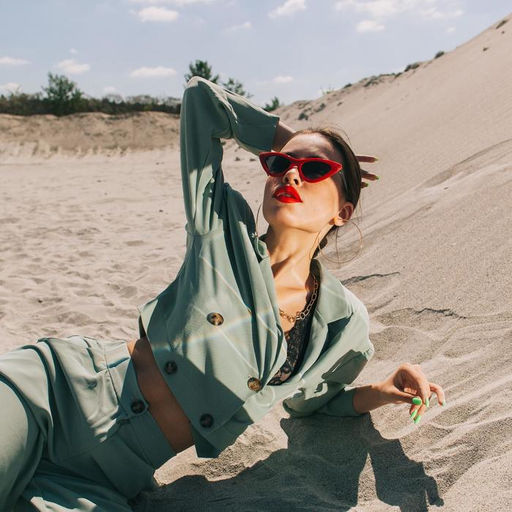 Серьги кольца Классика d=8 см, цвет золото - Queen fair фото 2