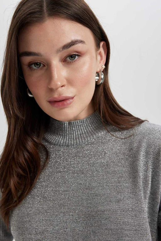 Туника обычного кроя с полуводолазкой - Defacto фото 4