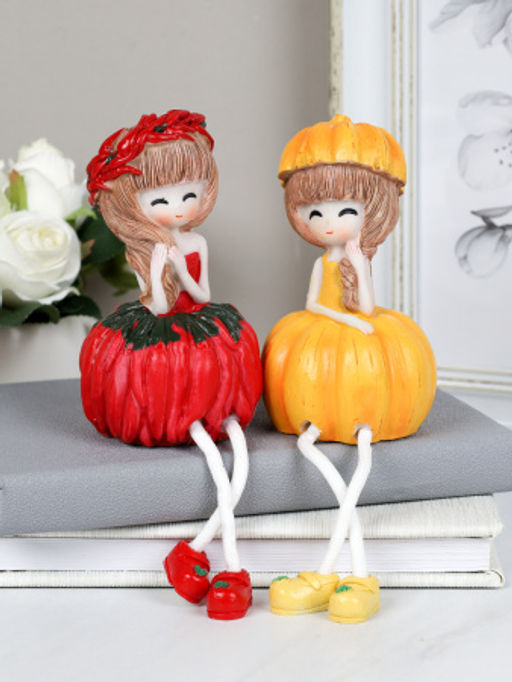 Цена за 2 шт. Фигурка Тыква/Перец висячие ножки 20 см 2 штуки набор / 9622 /уп 60/ - ГалеонТрейд фото 3