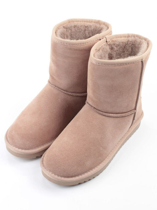04-PAYH01-2Z BEIGE Угги женские (натуральная замша, 100% шерсть)