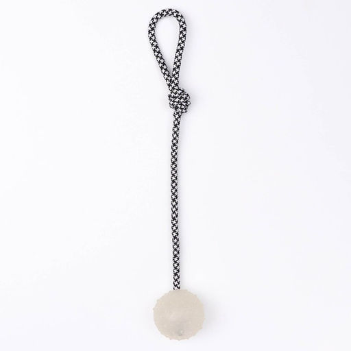 Игрушка для собак Луна, светящаяся в темноте, на канате, 6 см - Пижон фото 3