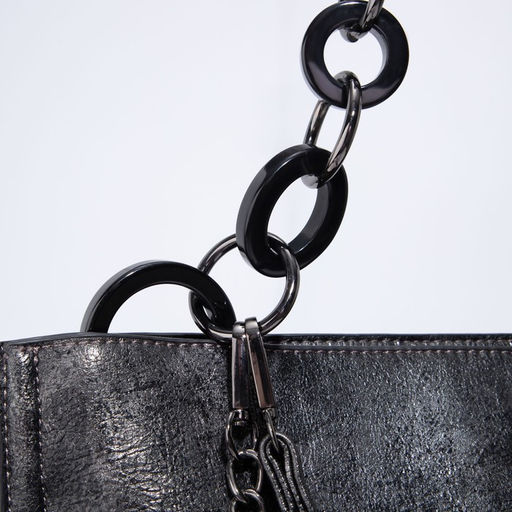 Сумка-тоут на молнии, наружный карман, длинный ремень, цвет серый - Simaland фото 6