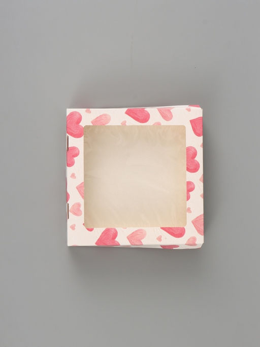 Цена за 5 шт. Коробка складная «Воздушные сердца», 20 × 20 × 4 см