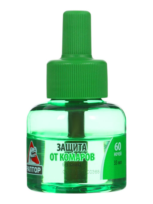 Дополнительный флакон-жидкость от комаров Раптор, без запаха, 60 ночей
