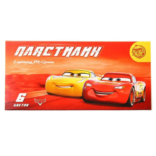 Пластилин 6 цветов 90 г Чемпион, Тачки - Disney фото 3