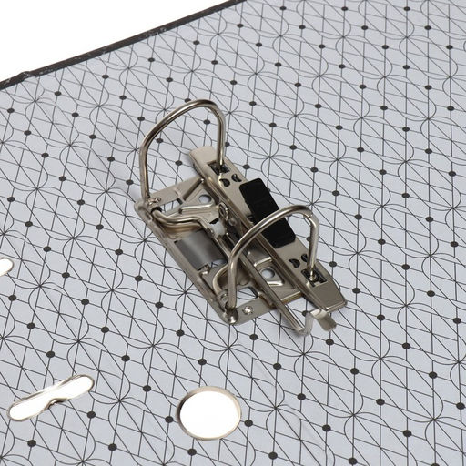 Папка-регистратор 50мм, А4, Calligrata Standart, мрамор, черная  фото 5