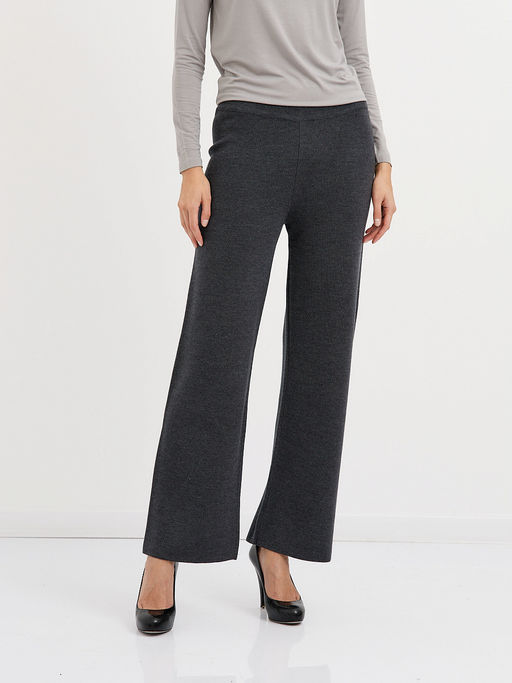 брюки женские клеш в темно-сером цвете - Glenfield фото 8