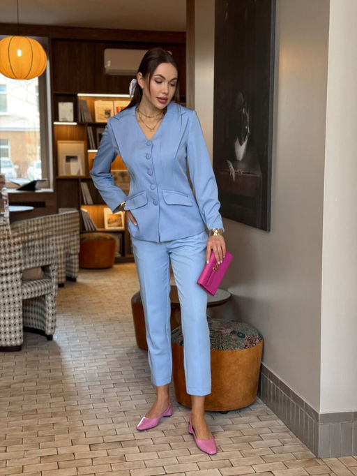 Брюки AURA 4171-164 голубой