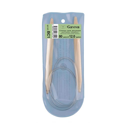 Спицы GAMMA круговые BC1 бамбук d 12.0 мм 80 см 1 шт