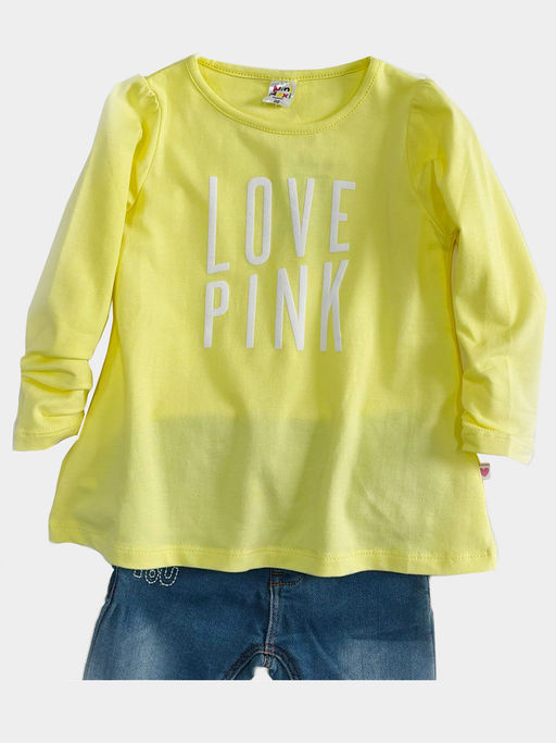 Футболка (лонгслив)	 UD 0572 желтый - Mini maxi фото 3