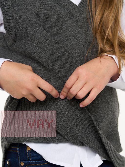 Жилет детский 5223-7127 - Vay kids школа фото 4