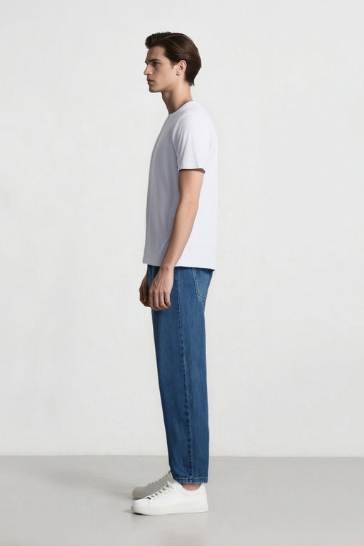 %100 Pamuk Baggy Fit Jean Pantolon - Defacto фото 5