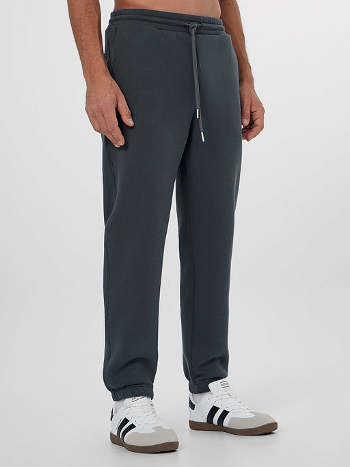 Теплые брюки джоггеры мужские зеленые с начесом - Mark formelle фото 4