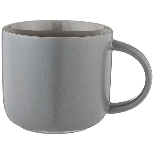 Цена за 4 шт. КРУЖКА BRONCO VELOUR 440 МЛ ТЕМНО-СЕРАЯ