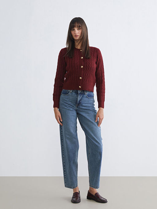 Barrel Fit Kad?n Jean Pantolon