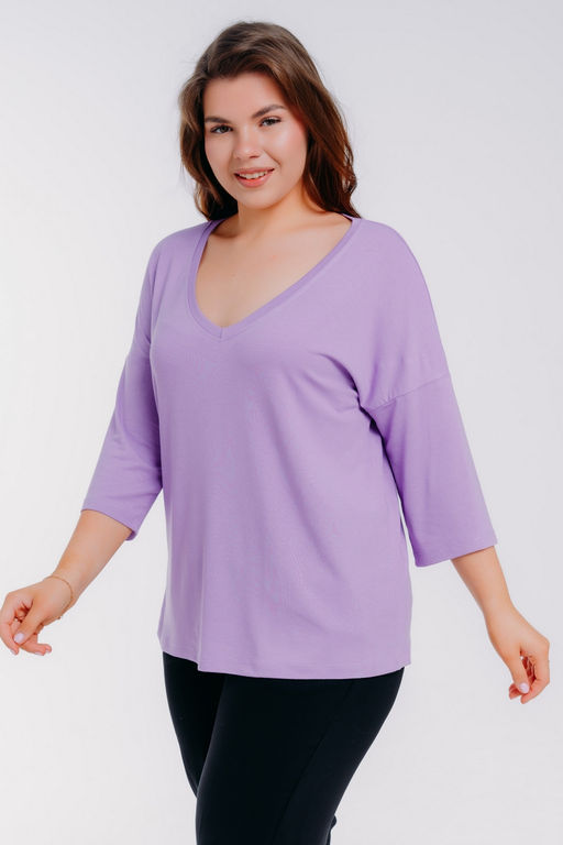 Футболка женская из вискозы Марина лила - Амадэль фото 7